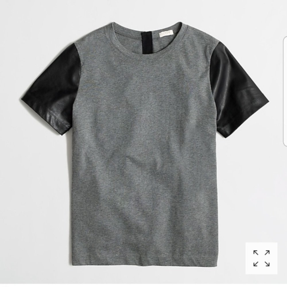 J. Crew Factory two-tone short sleeve top